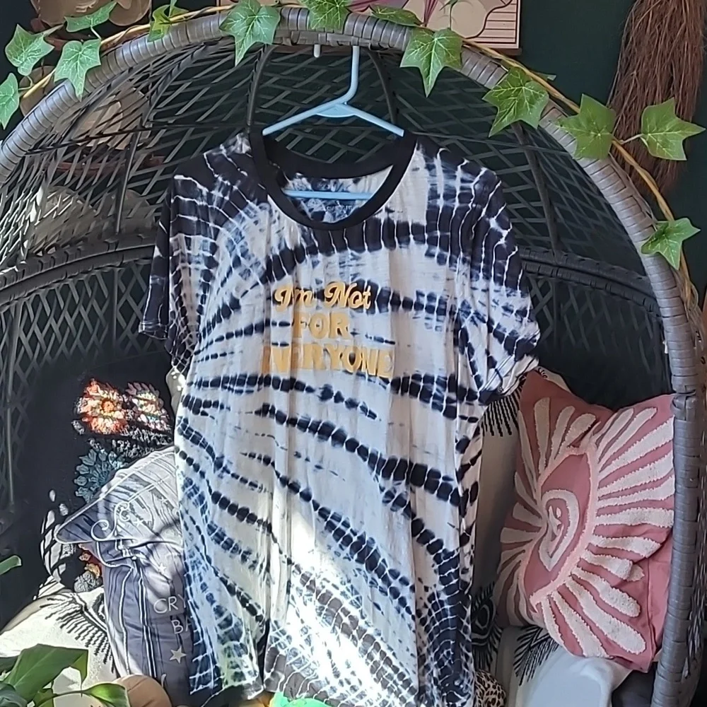 Tie-Dye Graphic Tee- Im Not For Everyone - Picture 3 of 6